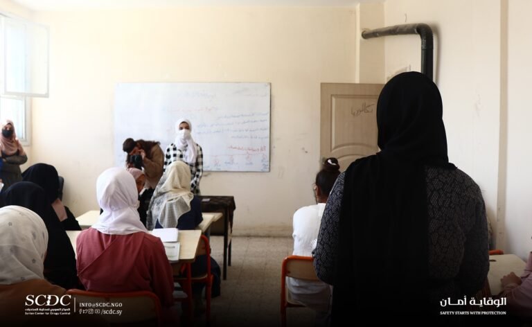 awareness-raising session was held at Ibn Khaldoun Girls’ School in Ras al-Ain, Hasakah countryside